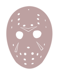 Jason Voorhees mask that can be used to etch or create vinyl decals