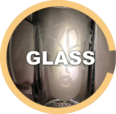 Glass crafts thumbnail depicts a circular image of a 20 oz beer mug with an etched image of Jason Kelce from the Philadelphia Eagles.